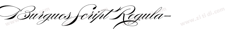 BurguesScript Regula字体转换
